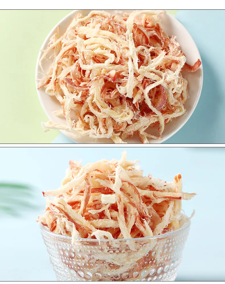 Weiyou Charcoal-Grilled Shredded Squid, Ready-to-Eat Hand-Torn Squid Strips, Tentacle Slices, Dried Seafood Snack Detail image9