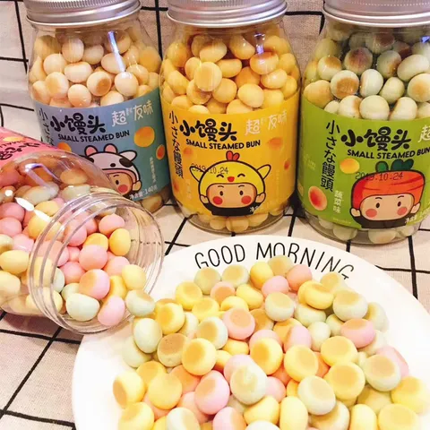 Chaoyouwei Children's Milk Mini Mantou Biscuits, Canned 140g, Nostalgic Childhood Snack, Wholesale