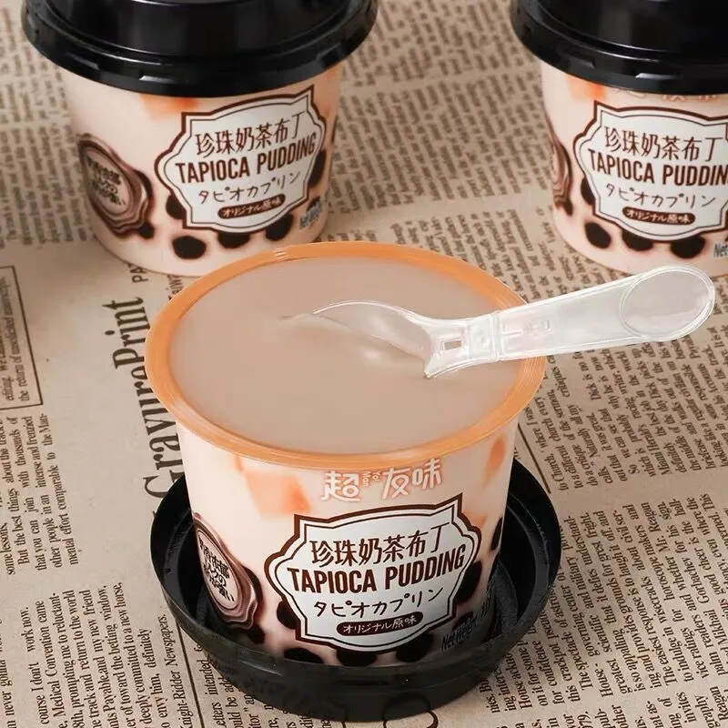 Classic Lemon Black Tea Fruit Jelly, Boxed 3-Cup Pudding Squeeze Jelly, Children's Snack Wholesale Detail image4