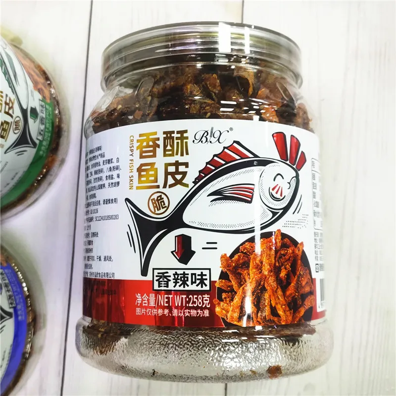 BX Boxiang Crispy Fish Skin, Mala and Sweet-Spicy Fish Skin Crisps, Honey-Glazed Seafood Snack, Rice and Drink Pairing, Leisure Snack Detail image5