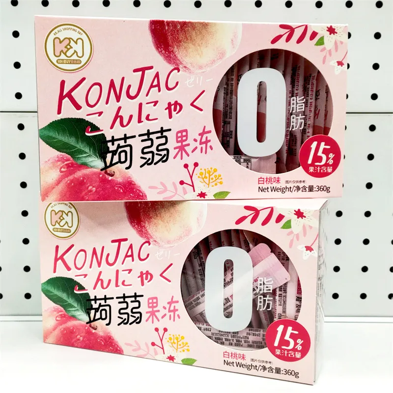 KK Juice Konjac Jelly, 360g Boxed Squeeze Jelly, Low-Calorie Meal Replacement, Drinkable Konjac Chewy Snack Detail image3
