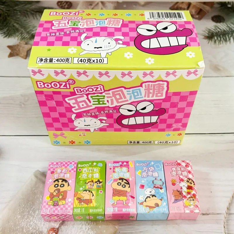 BoOZi桃小哈缤纷糖果五宝泡泡糖迷你六一儿童节生日零食盲盒玩具 详情图5
