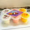 Weideli 6-Pack Assorted Flavor Large Jelly Cups, Mixed Mangosteen Mango Strawberry, 600g Casual Festive Snack