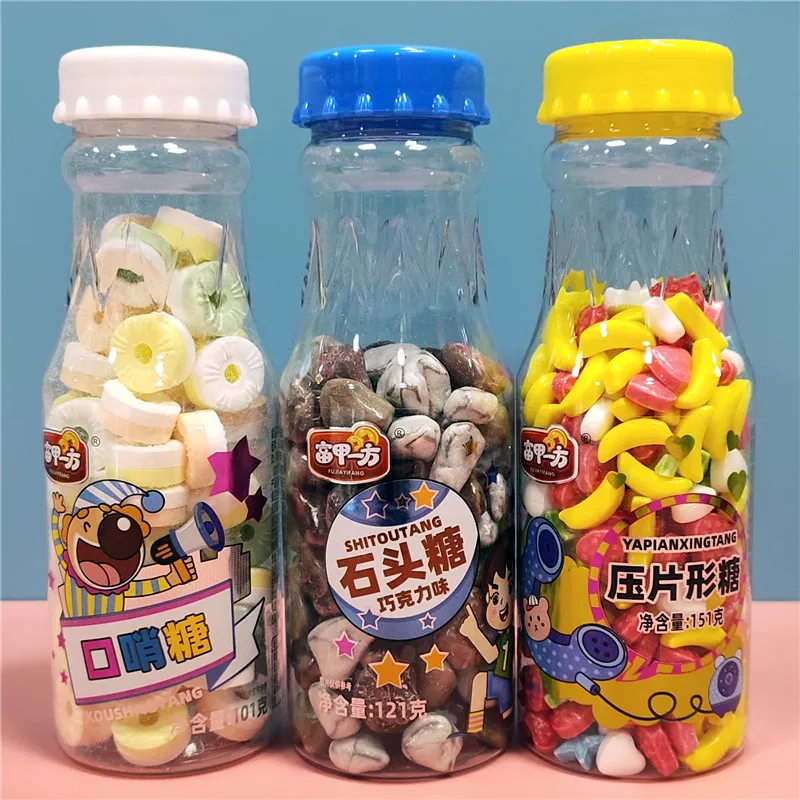 New Creative Beer Bottle Shaped Candy: Nostalgic Chocolate Stone Candy, Fun Whistle Candy for Kids Snack Detail image1