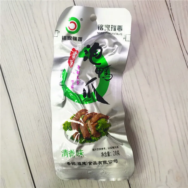 명가서향명 28g 매운맛 절임 오리발, 상서로운 차 향의 청량한 오리장 졸임맛 간식, 가정·사무실 출출함 해소 소형 간식 상세 이미지5