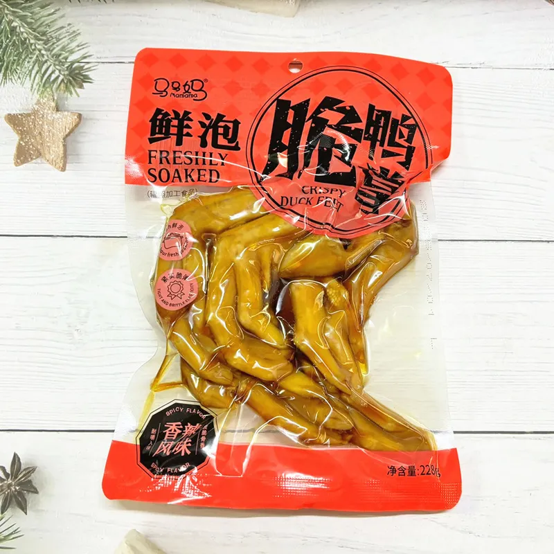 Mama Ma Pickled Crispy Duck Feet 228g Spicy Flavor