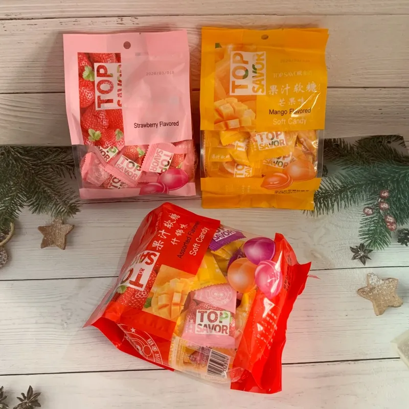 Jinyu 320g Fruit Juice Gummies, Assorted Flavors, Mango Gummy Candy, Strawberry Chewy Jelly, Office Snack Detail image5