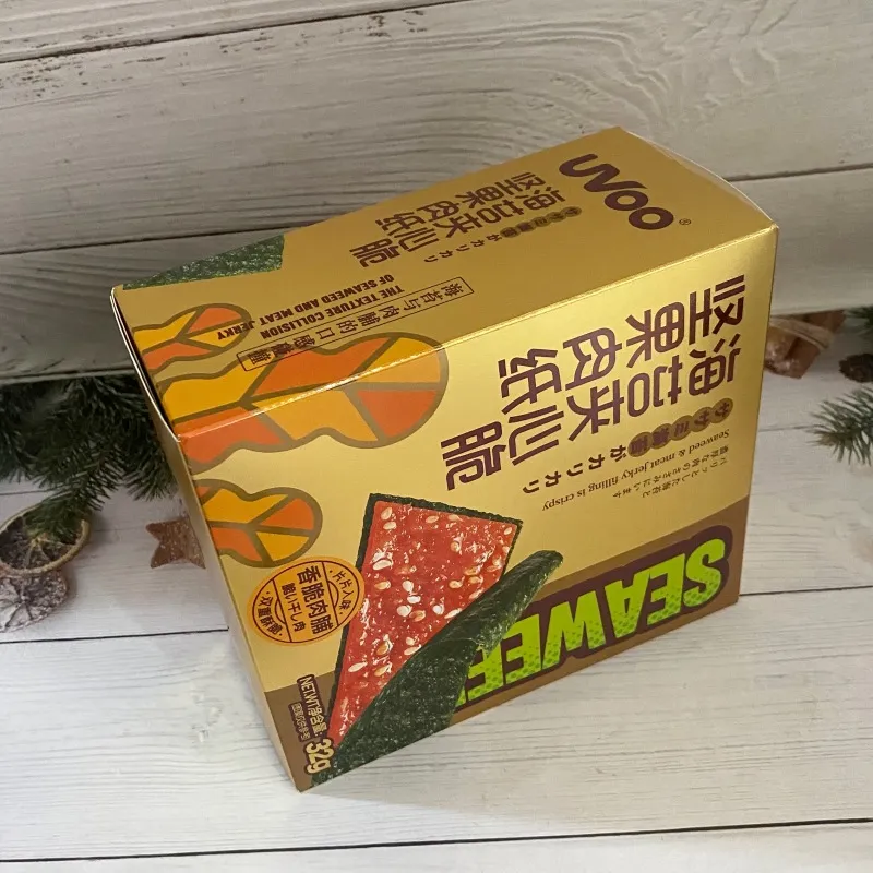 유브오 견과 육포 종이 해조류 샌드 바삭한 돼지고기·닭고기 슬라이스 사무실 간식 바삭한 육포 종이 상세 이미지4