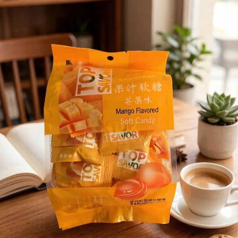 Jinyu 320g Fruit Juice Gummies, Assorted Flavors, Mango Gummy Candy, Strawberry Chewy Jelly, Office Snack Detail image8