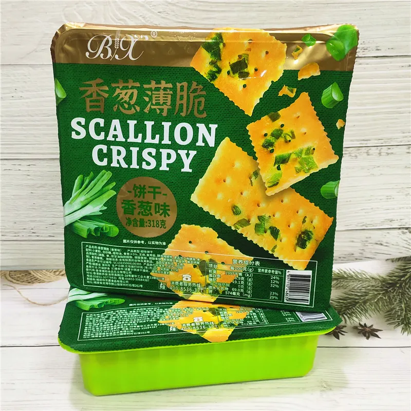 博翔BX香葱薄脆虾脆海苔咸味葱香饼干香酥葱油饼早餐点心追剧零食 详情图4