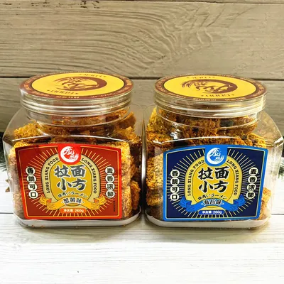 Crab Roe Flavor Ramen Snack Balls in Small Cans, Puff-Expanded Seaweed Flavor Crispy Snack Noodles