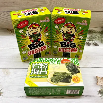Feilag Seaweed Rolls 8-Piece Paper Box Wedding & New Year Gift Box Nori Rolls Roasted Seaweed Casual Snack Wholesale