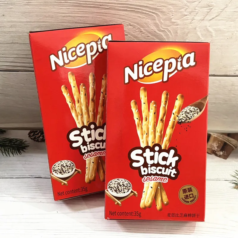 Nicepia Sesame Stick Biscuits 35G Boxed Gift Set, Souvenir Gift, Wedding Candy, Festive Gift, New Year Snack Wholesale Detail image1