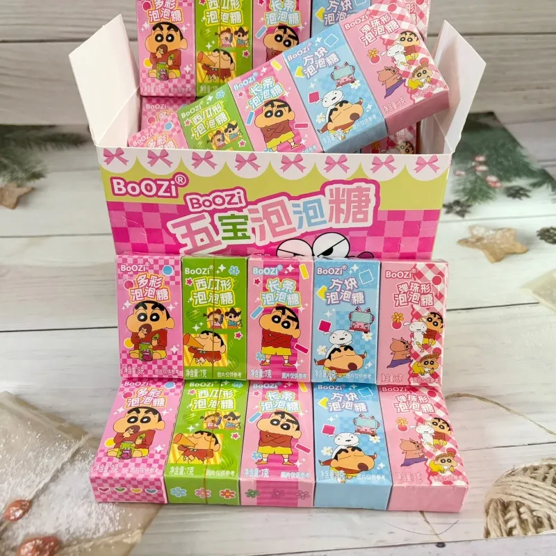 BoOZi桃小哈缤纷糖果五宝泡泡糖迷你六一儿童节生日零食盲盒玩具 详情图7