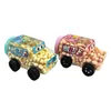 Fun Car-shaped Mini Egg Puff Milk Flavor Children's Toy Children's Day Gift Small Steamed Bun Snack Candy Toy Wholesale
