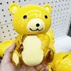 Cute KK Bear Jelly Pudding Children's Cartoon Animal Piggy Bank Snack, Egg Milk and Strawberry Flavors