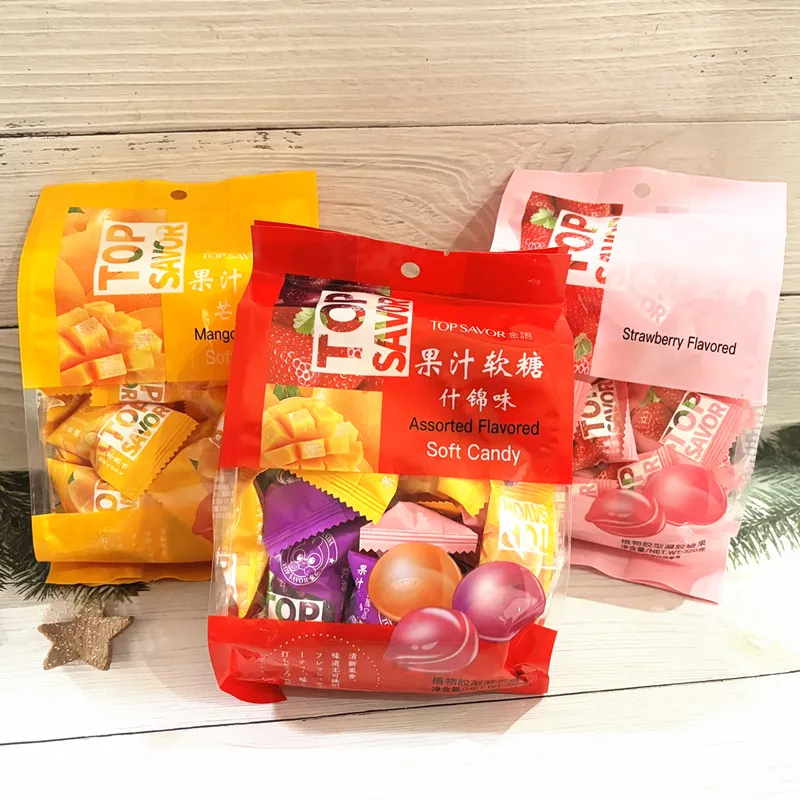 Jinyu 320g Fruit Juice Gummies, Assorted Flavors, Mango Gummy Candy, Strawberry Chewy Jelly, Office Snack Detail image1