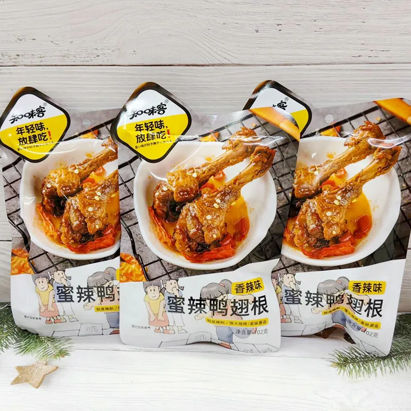 Honey-Spicy Duck Drumettes, Spicy Honey-Glazed Duck Delicacies, Braised Sweet-and-Spicy Duck Meat, Chicken Giblets and Chicken Snack Foods Detail image4