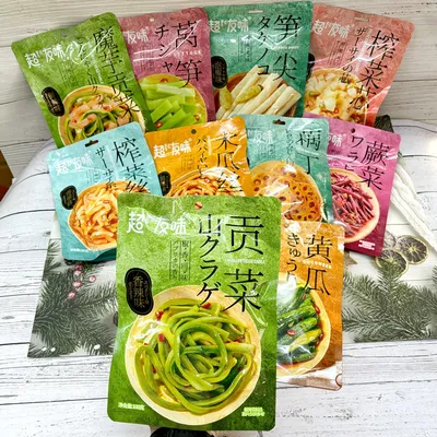 Chaoyouwei Konjac Gongcai 100g Bag Crispy Cucumber Sour Spicy Celtuce Pickled Pepper Bamboo Shoot Tips Vegetarian Ready-to-Eat Casual Snack Side Dish