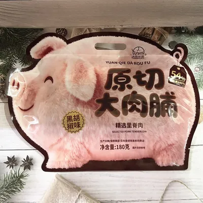 Fasi Whole-Cut Large Pork Jerky 180g Black Pepper Flavor