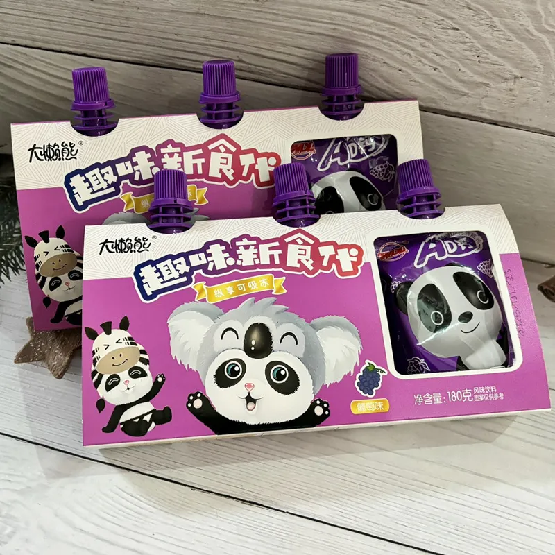 大懒熊吸冻3支装葡萄味