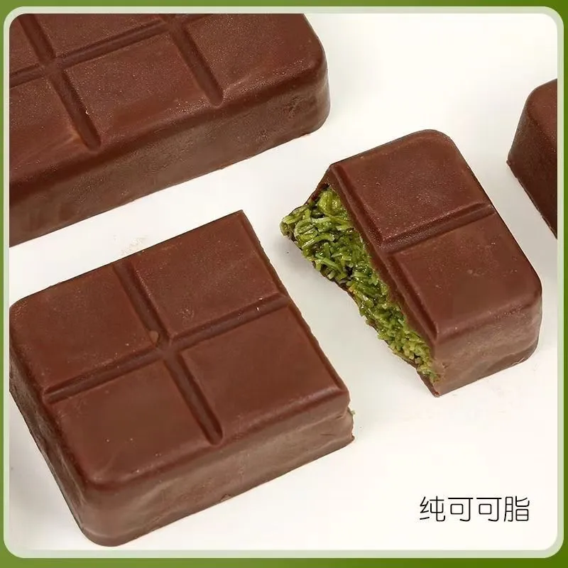 New Arrival Anxiaoya Dubai-Style Pistachio Paste Chocolate 70g Boxed Pure Cocoa Butter Tasty Snack for Cravings Detail image5