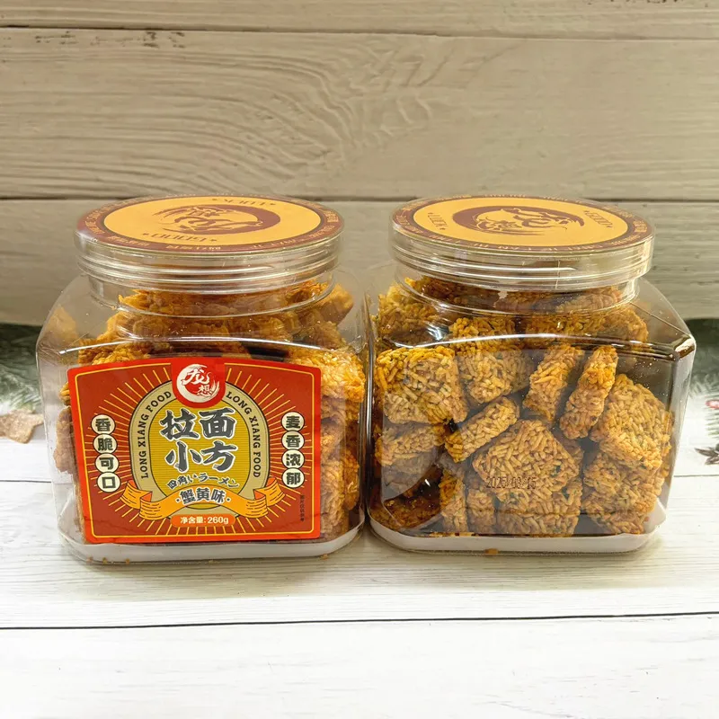 Crab Roe Flavor Ramen Snack Balls in Small Cans, Puff-Expanded Seaweed Flavor Crispy Snack Noodles Detail image3