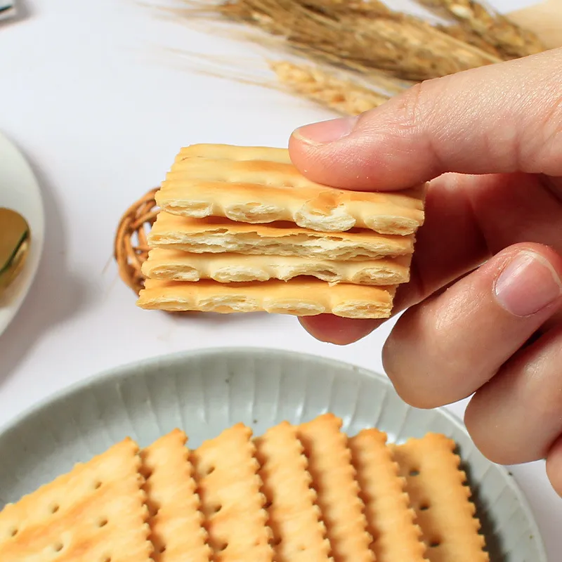 TOP SAVOR Zero-Sucrose Soda Crackers with Xylitol and Flaxseed Flavor, Breakfast Meal Replacement, Whole Grain Snack Detail image6