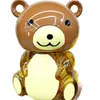 Cute KK Bear Jelly Pudding Children's Cartoon Animal Piggy Bank Snack, Egg Milk and Strawberry Flavors