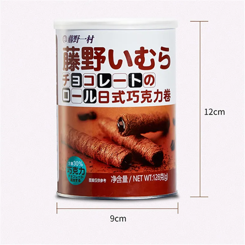 Tengye Yicun Japanese-Style Coconut Milk Egg Rolls, Crispy Coconut Rolls, Canned Coconut-Flavored Cookies Detail image5
