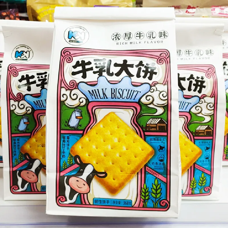 KK Milk Biscuits Large Pack 368g, Breakfast Pairing, Satisfying Crunchy Biscuits, Filling Snack with Rich Milk Flavor Detail image1