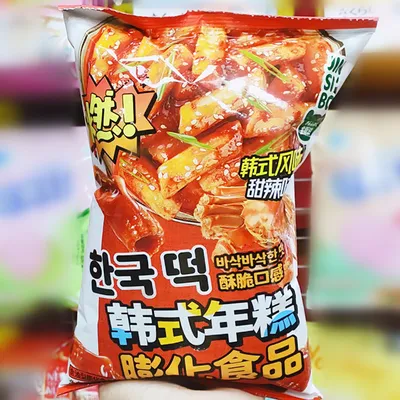 New Korean-Style Rice Cake Ready-to-Eat Cheese and Sweet Spicy Flavor Puffed Snack Crispy Leisure Snack for Office and Cinema