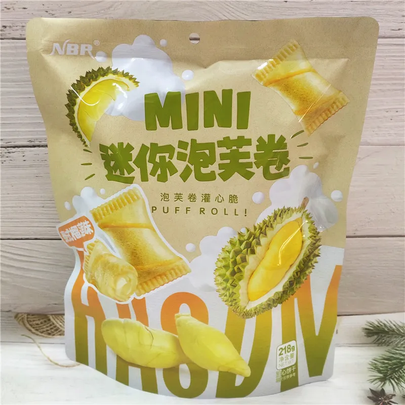 Mini Puff Rolls, Durian Flavor