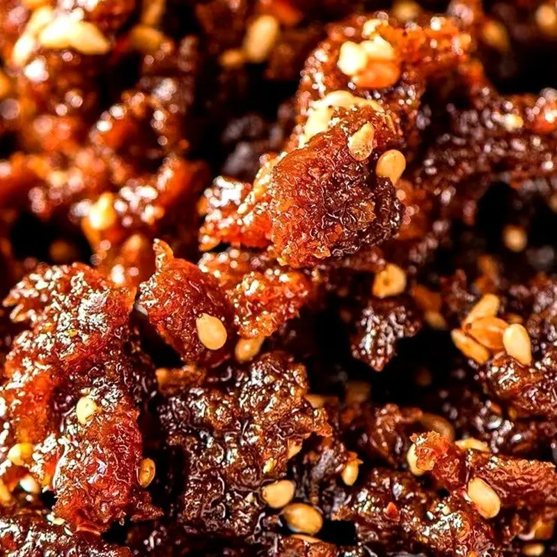 Bai'er Sui Mamama BBQ Spicy Shredded Braised Beef Jerky, Individually Packaged Ready-to-Eat Casual Snack Detail image3