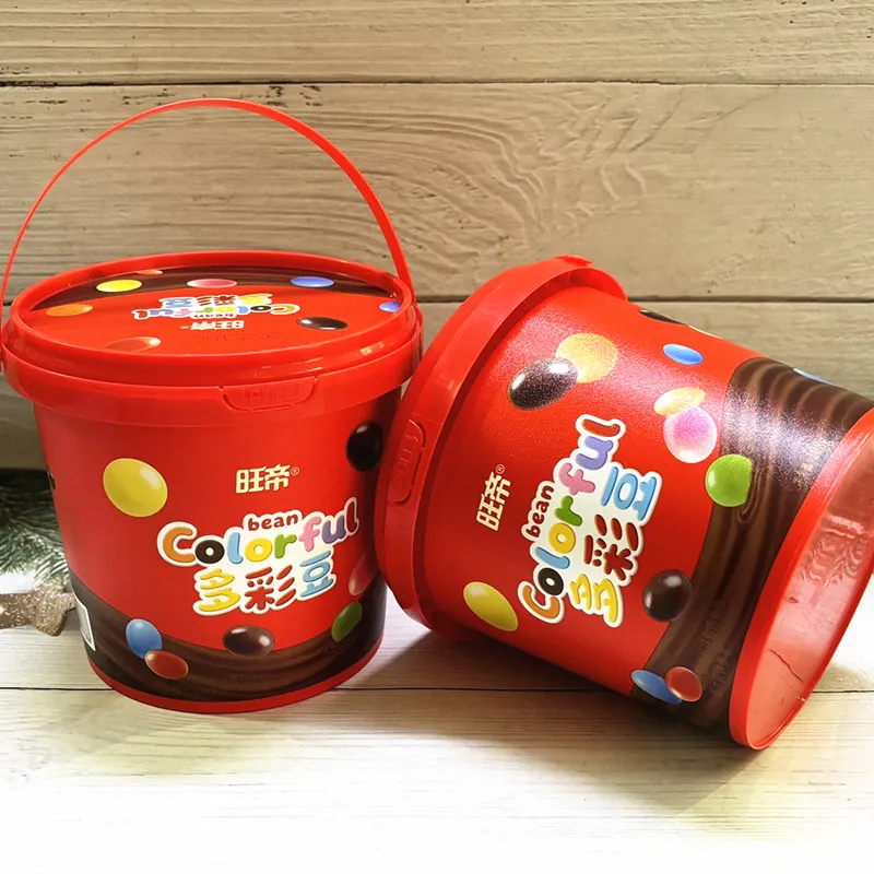 New Wangdi Multicolored Candy-Coated Chocolate Beans, Chocolate-Filled Snacks, Rainbow Candy Beans for Children Detail image4