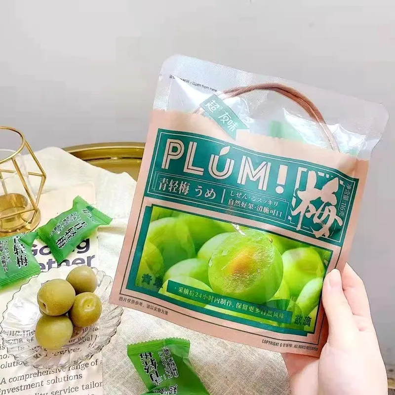 Chaoyouwei Crisp Green Plum Bagged Crunchy Fresh Green Plum Dried Fruit Office Snack Detail image1