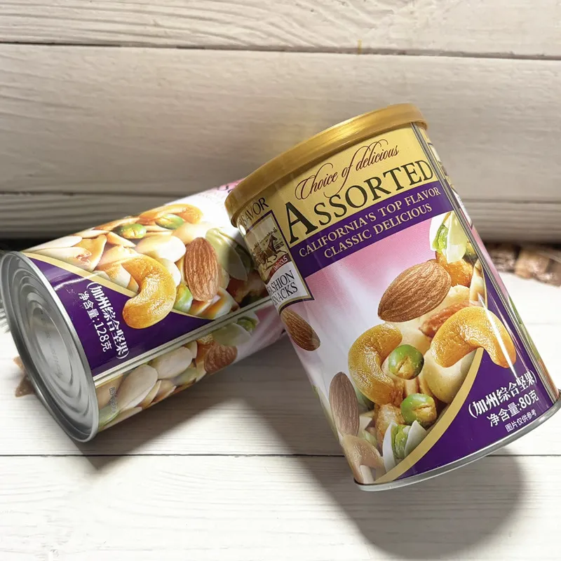 TOP Macau Jinyu California Mixed Shelled Nuts in Tin Can, New Year Gift Box, Group Purchase Snacks, Wholesale Detail image2