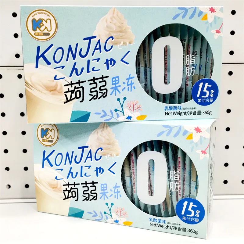 KK Juice Konjac Jelly, 360g Boxed Squeeze Jelly, Low-Calorie Meal Replacement, Drinkable Konjac Chewy Snack Detail image4
