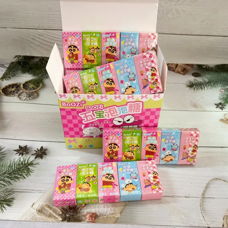 BoOZi桃小哈缤纷糖果五宝泡泡糖迷你六一儿童节生日零食盲盒玩具 详情图9