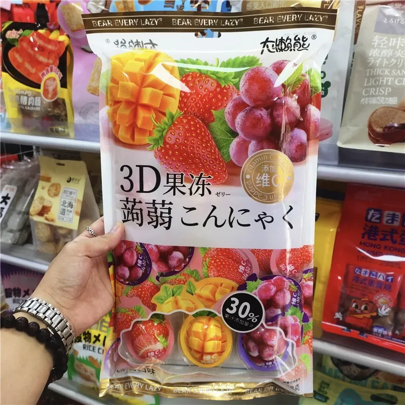 New 3D Konjac Jelly Vitamin C Juice Q Jelly 258g Assorted Flavor Fruit Jelly Children's Casual Snack Detail image2