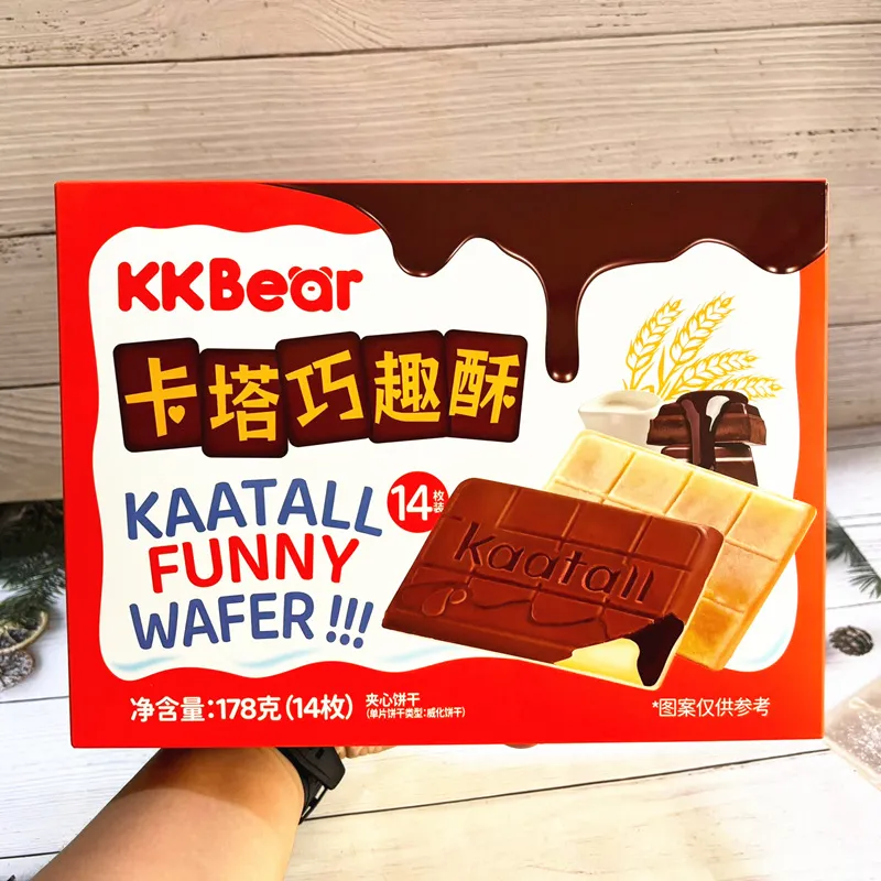 Caja grande de wafers crujientes 178g（24 cajas/cartón）