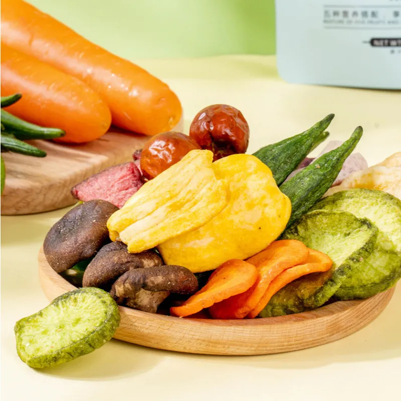 Fangsimiyu Assorted Fruit & Vegetable Crisps 250g Mixed Crispy Dried Vegetables & Assorted Dried Fruits Casual Office Snack Detail image4