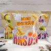 NBR Zhongxing 218g Mini Puff Rolls in Bags, Thai Durian and Coconut Milk Filled Wafer Roll Snacks