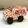 Fun Car-shaped Mini Egg Puff Strawberry Flavor