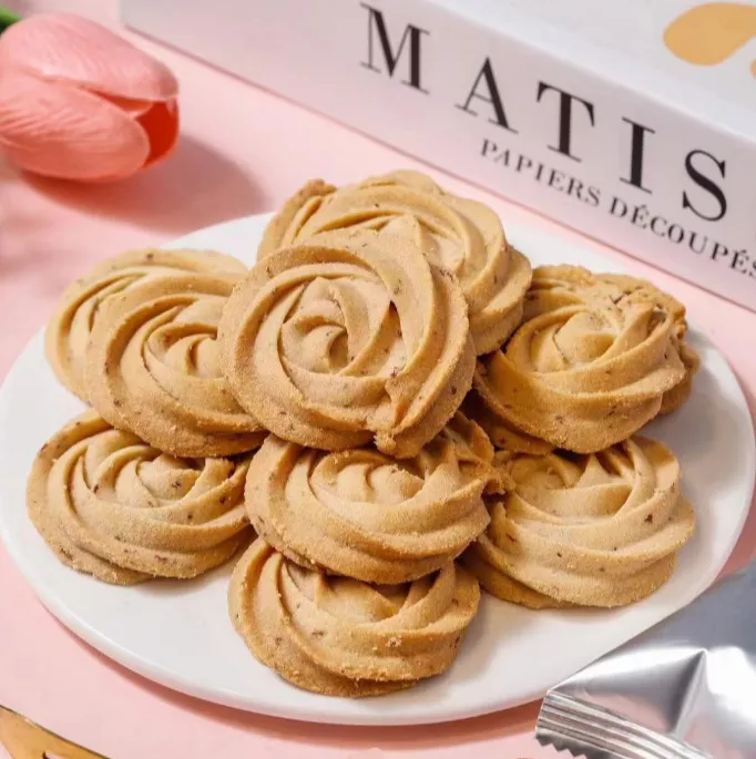 Kaka Diary Rose Milk Cookies, 120g Bagged Biscuits, Office Leisure Snack and Pastry Treat Detail image5