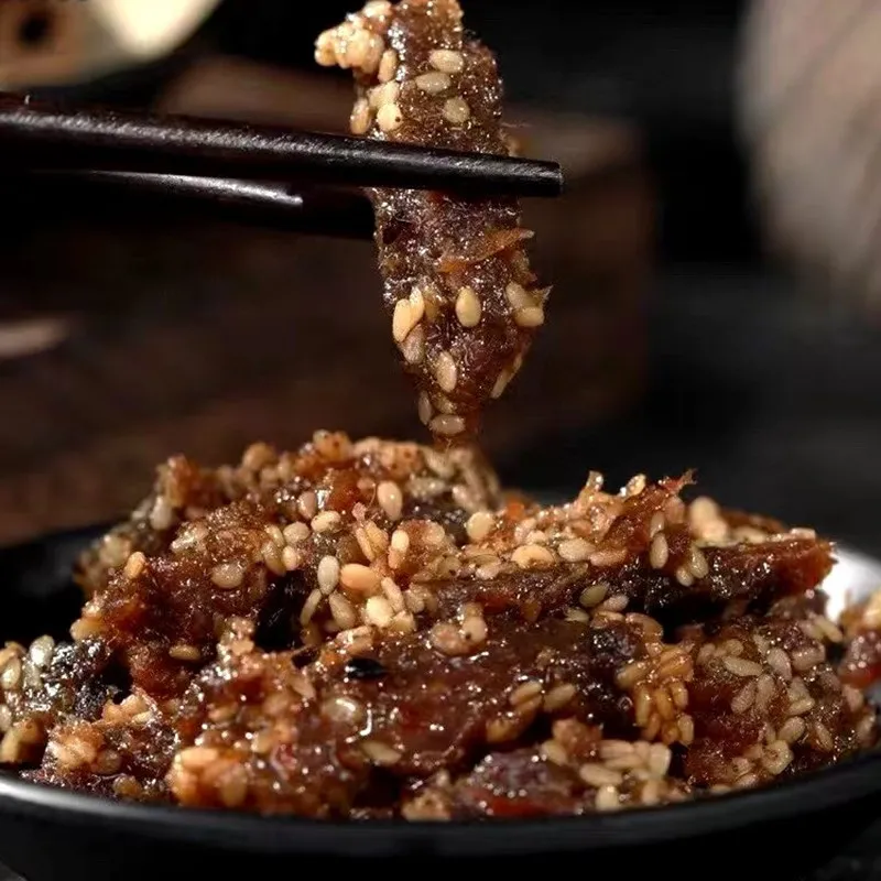 Bai'er Sui Mamama BBQ Spicy Shredded Braised Beef Jerky, Individually Packaged Ready-to-Eat Casual Snack Detail image5