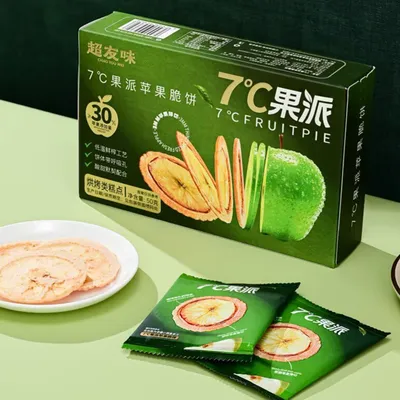 Fruit Pie Apple and Dragon Fruit Crispy Biscuits, Baked Snack Pastry, Afternoon Tea Gift