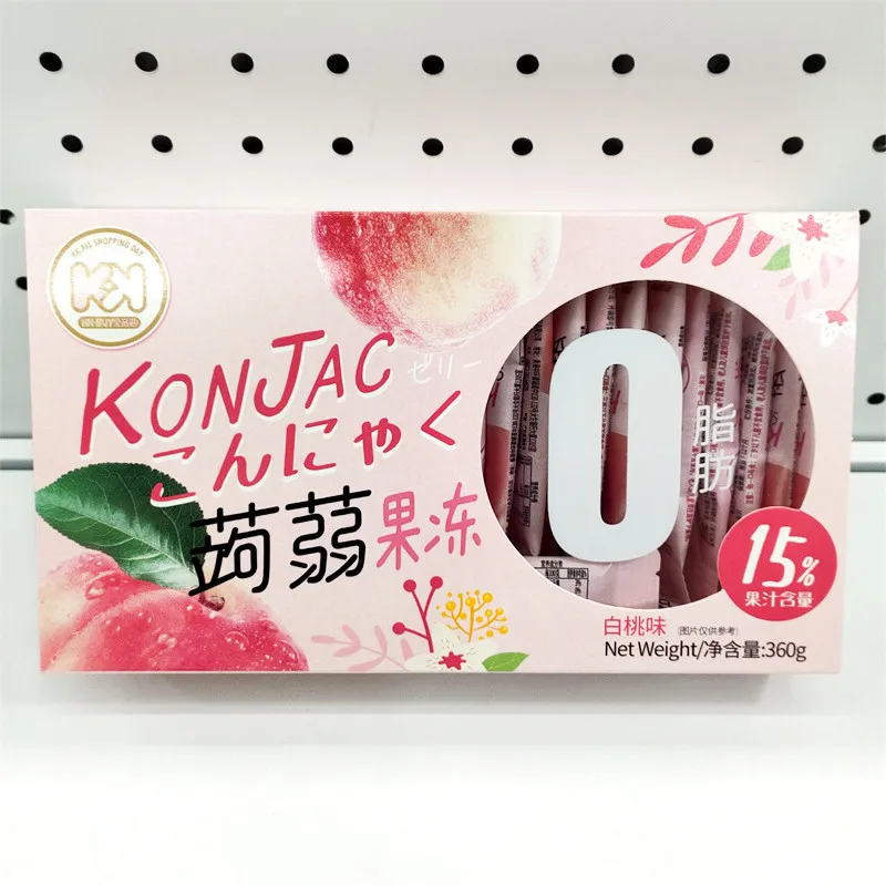 360g Boxed Konjac Jelly, White Peach Flavor