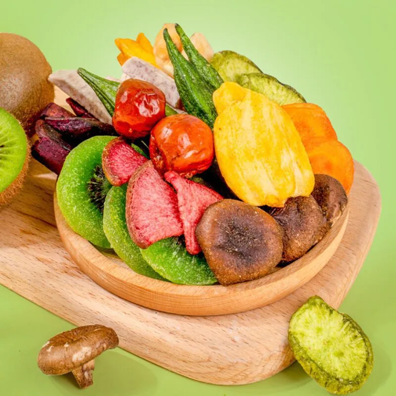Fangsimiyu Assorted Fruit & Vegetable Crisps 250g Mixed Crispy Dried Vegetables & Assorted Dried Fruits Casual Office Snack Detail image5