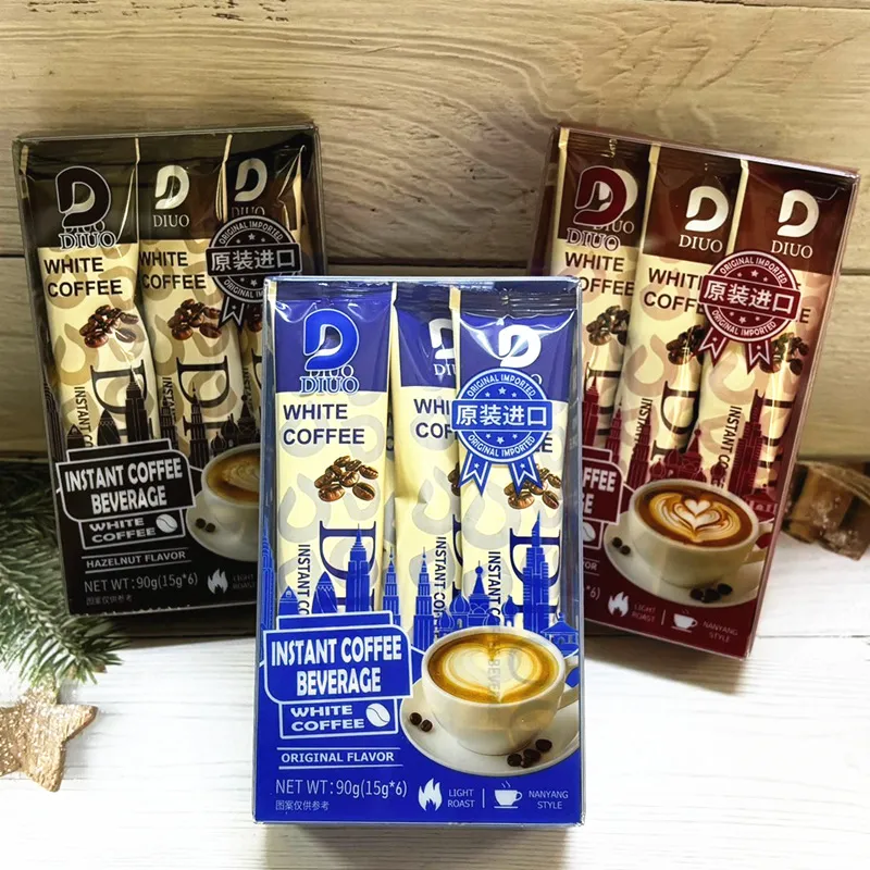 Imported Extra Strong Coffee, 6-Stick Pack, Creamy Original 3-in-1 Instant Coffee Powder, Portable Brewable Coffee Drink for Students Detail image7